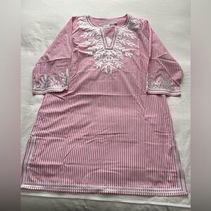 Gretchen Scott Pinstripe Reef Dress XL